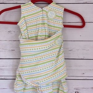 Halo Sleep Sack Swaddle Newborn Green Yellow Blue